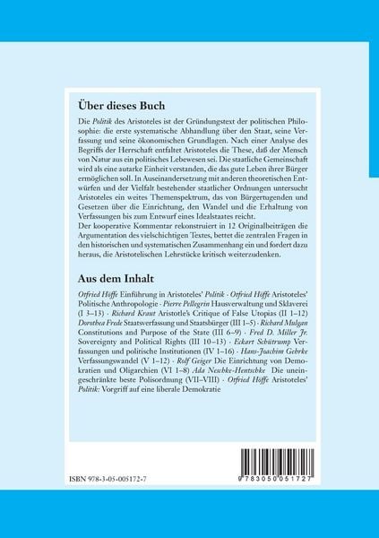 Produktbild: Aristoteles: Politik