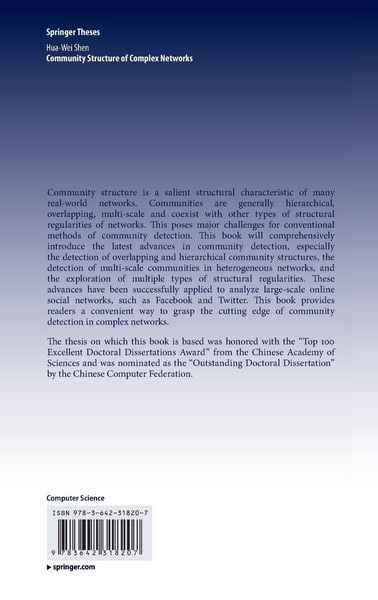 Produktbild: Community Structure of Complex Networks