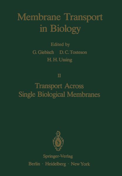 Produktbild: Transport Across Single Biological Membranes
