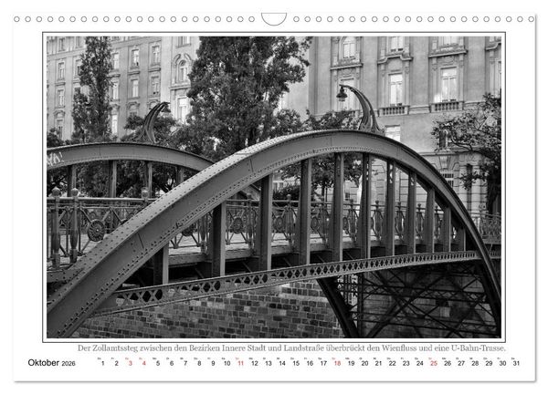 Produktbild: Wien auf den zweiten Blick (Wandkalender 2026 DIN A3 quer), CALVENDO Monatskalender
