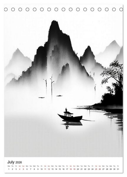 Produktbild: Zen Serenity (Desk Calendar 2026 DIN A5 portrait), CALVENDO 12 Month DeskCalendar