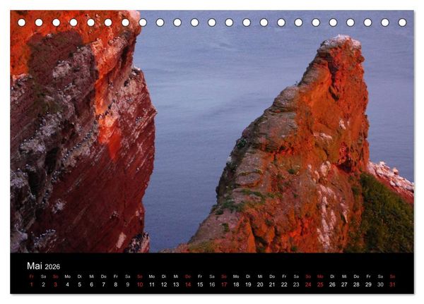 Produktbild: Abend in Helgoland (Tischkalender 2026 DIN A5 quer), CALVENDO Monatskalender