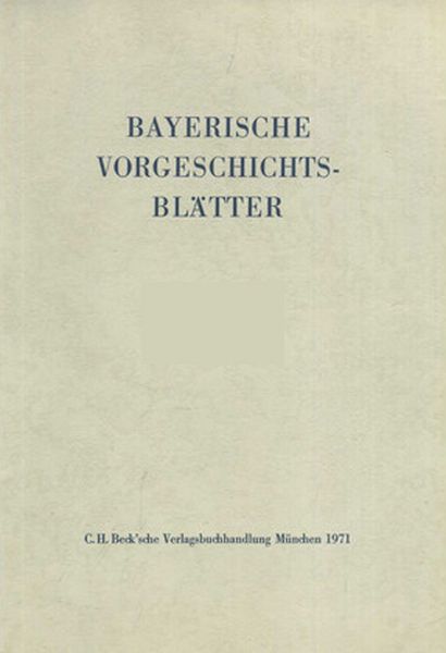 Produktbild: Bayerische Vorgeschichtsbl&auml;tter 2022