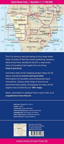 Produktbild: Reise Know-How Landkarte Namibia (1:1.200.000)