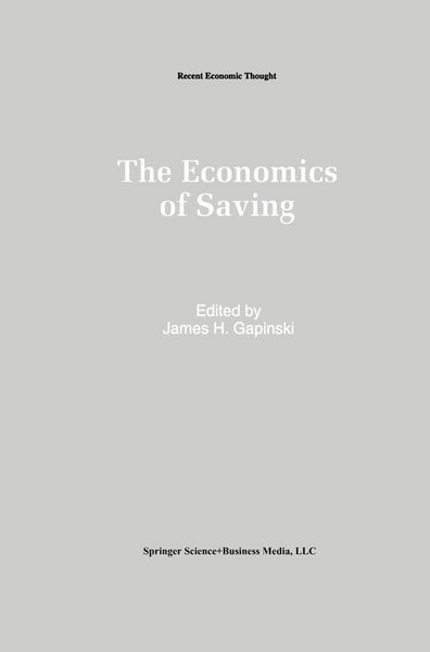 Produktbild: The Economics of Saving