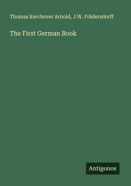 Produktbild: The First German Book
