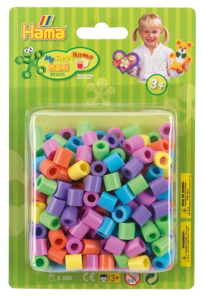 Produktbild: HAMA Maxi Blister-Packung mit 250 Perlen Pastellmix