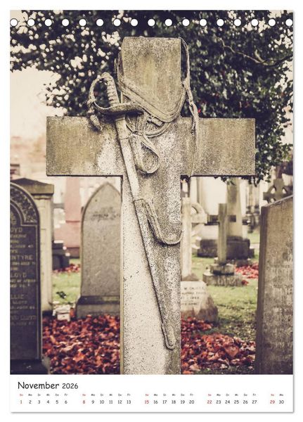Produktbild: Dean Cemetery - Historischer Friedhof Edinburgh (Tischkalender 2026 DIN A5 hoch), CALVENDO Monatskalender