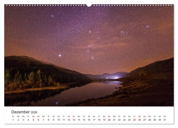 Produktbild: Nachthimmel - Unfassbare Fotografien der Sterne. (hochwertiger Premium Wandkalender 2026 DIN A2 quer), Kunstdruck in Hochglanz