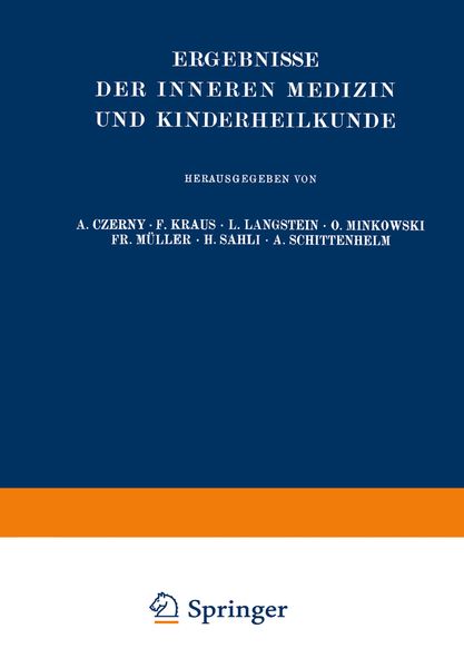 Produktbild: Ergebnisse der Inneren Medizin und Kinderheilkunde