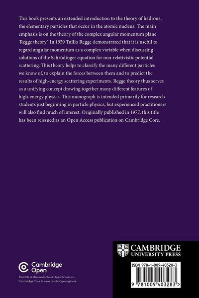 Produktbild: An Introduction to Regge Theory and High Energy Physics