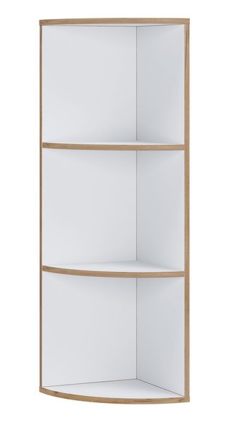 Produktbild: Elegantes Holzregal Eckregal Regal Salia 3fach