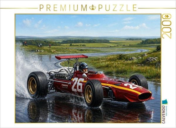 CALVENDO Puzzle In der Formel 1 war Jacky Ickx für Ferrari 1968 sowie von 1970 bis 1973 unterwegs. | 2000 Teile Lege-Größe 90x67cm Foto-Puzzle für glückliche Stunden