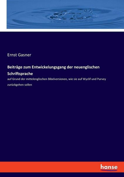 Produktbild: Beitr&auml;ge zum Entwickelungsgang der neuenglischen Schriftsprache