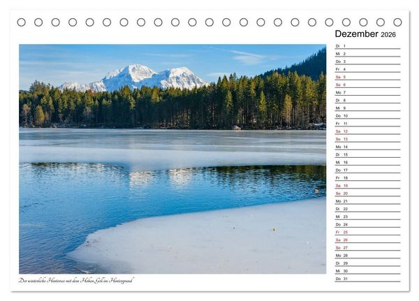 Produktbild: Rund um den Hintersee und Zauberwald (Tischkalender 2026 DIN A5 quer), CALVENDO Monatskalender