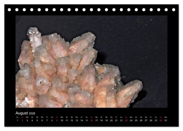 Produktbild: Mineralien aus dem Sauerland (Tischkalender 2026 DIN A5 quer), CALVENDO Monatskalender