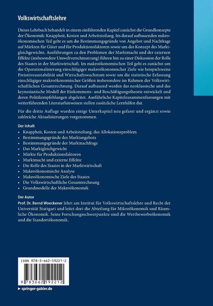 Produktbild: Volkswirtschaftslehre