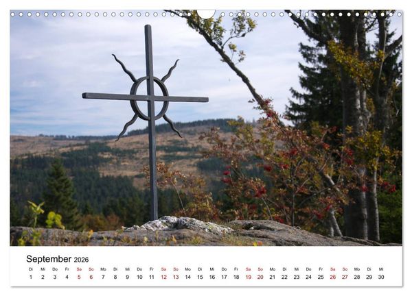 Produktbild: Gipfelkreuze im B&ouml;hmerwald (Wandkalender 2026 DIN A3 quer), CALVENDO Monatskalender
