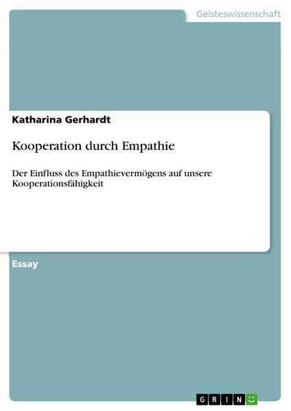 Produktbild: Kooperation durch Empathie