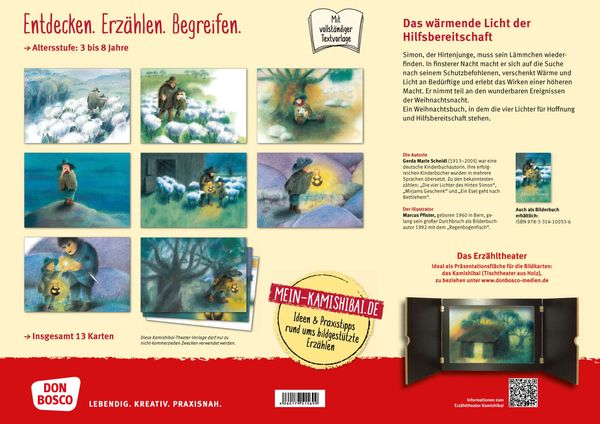 Produktbild: Die vier Lichter des Hirten Simon. Kamishibai Bildkartenset.