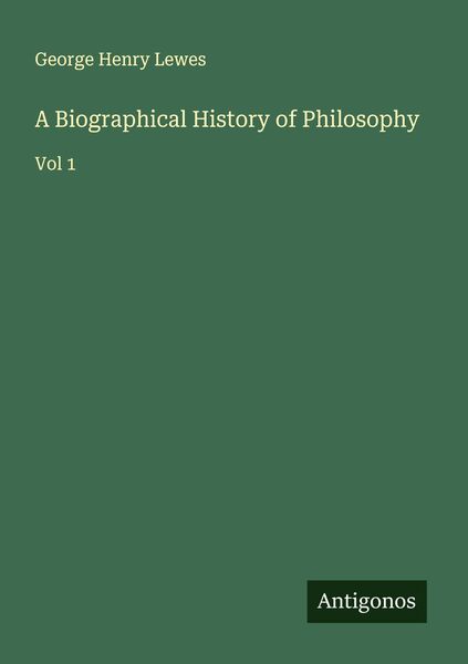 Produktbild: A Biographical History of Philosophy