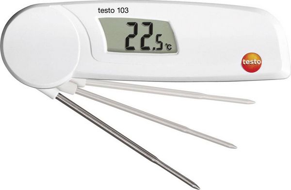 Produktbild: testo 103 Einstichthermometer (HACCP) Messbereich Temperatur -30 bis 220 &deg;C F&uuml;hler-Typ NTC HACCP-konform