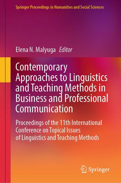 Produktbild: Contemporary Approaches to Linguistics and Teaching Methods in Business and Professional Communication