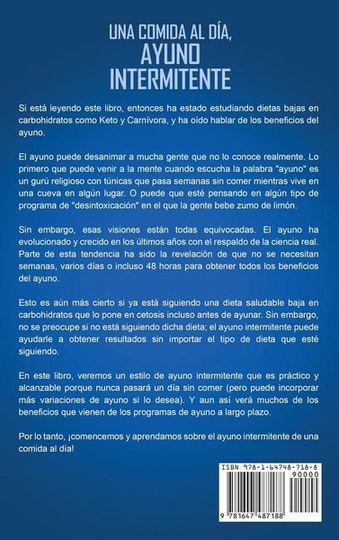 Produktbild: Una comida al d&iacute;a, ayuno intermitente
