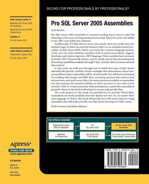 Produktbild: Pro SQL Server 2005 Assemblies