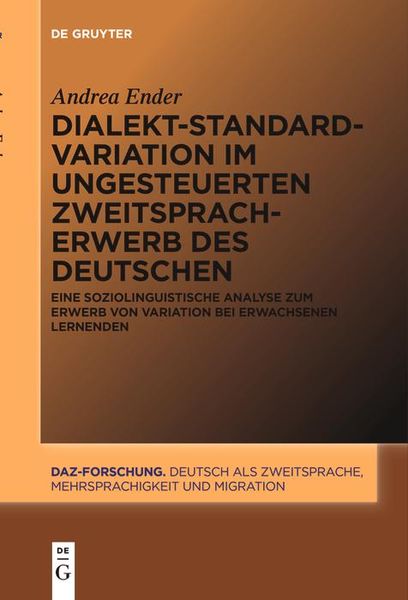 Produktbild: Dialekt-Standard-Variation im ungesteuerten Zweitspracherwerb des Deutschen