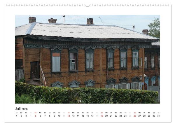 Produktbild: Holzh&auml;user in Irkutsk (Wandkalender 2026 DIN A2 quer), CALVENDO Monatskalender