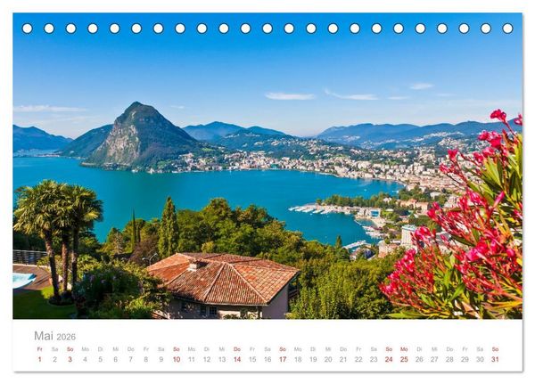 Produktbild: Reise durch die SCHWEIZ (Tischkalender 2026 DIN A5 quer), CALVENDO Monatskalender