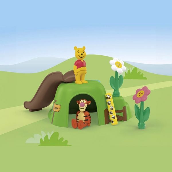 Produktbild: 71694 JUNIOR & Disney: Winnie Puuhs & Tiggers Bienengarten
