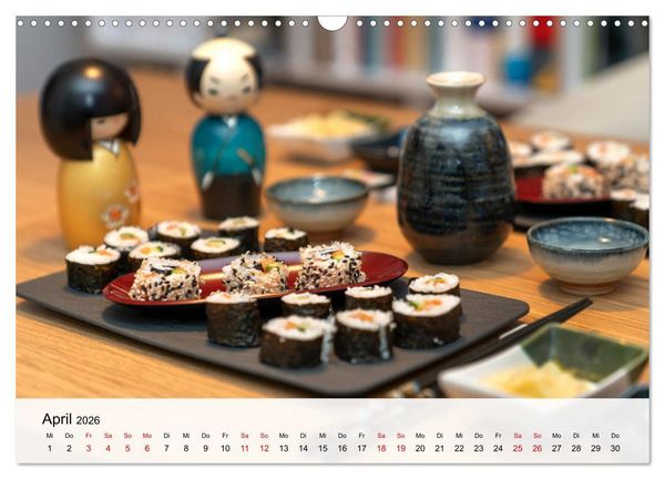 Produktbild: Japanese Cuisine (Wandkalender 2026 DIN A3 quer), CALVENDO Monatskalender