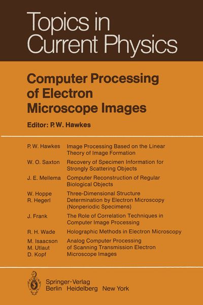 Produktbild: Computer Processing of Electron Microscope Images