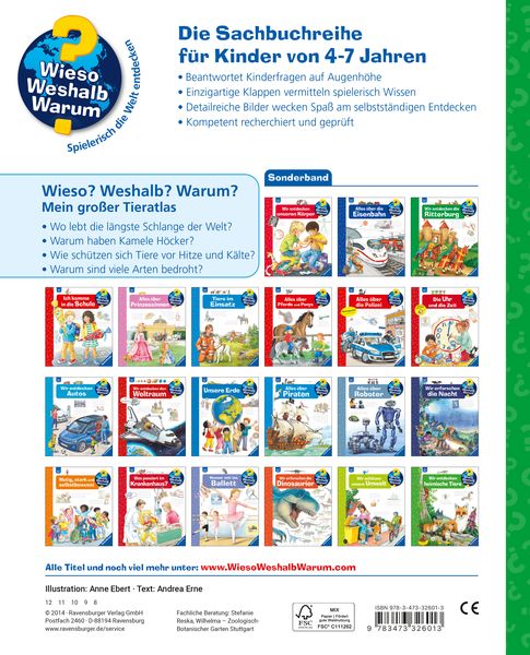 Produktbild: Wieso? Weshalb? Warum? Sonderband - Mein gro&szlig;er Tieratlas