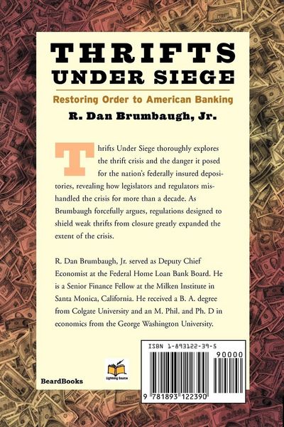 Produktbild: Thrifts Under Siege: Restoring Order to American Banking