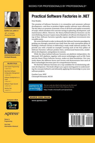Produktbild: Practical Software Factories in .NET