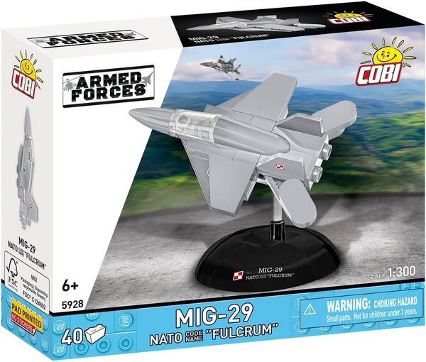 COBI Armed Forces 5928 - MIG-29 (Code Name:Fulcrum), Bausatz 1:300, 40 Klemmbausteine
