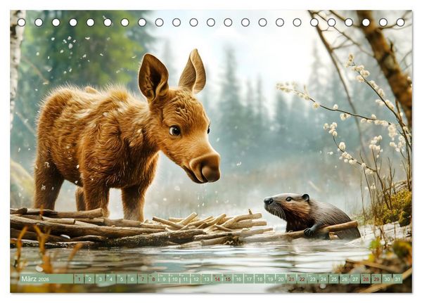 Produktbild: Emil und die Wunder der Natur (Tischkalender 2026 DIN A5 quer), CALVENDO Monatskalender