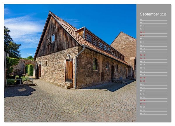 Produktbild: Kloster Dr&uuml;beck-Ehemalige Harzer Benediktiner-Abtei (hochwertiger Premium Wandkalender 2026 DIN A2 quer), Kunstdruck in Hochglanz