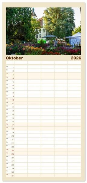 Produktbild: Familienplaner 2026 - Bad S&auml;ckingen - Charmantes St&auml;dtchen am Rhein mit 5 Spalten (Wandkalender, 21 x 45 cm) CALVENDO