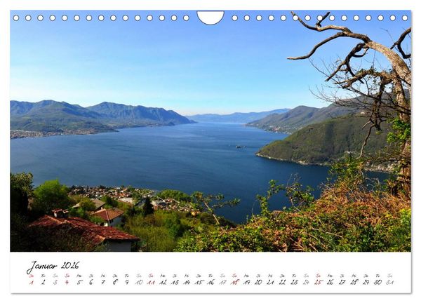 Produktbild: Motive rund um den See Lago Maggiore (Wandkalender 2026 DIN A4 quer), CALVENDO Monatskalender