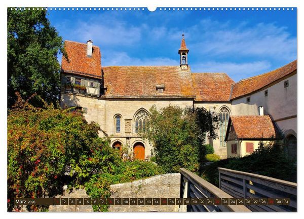 Produktbild: Rothenburg o. d. Tauber - Perle des Taubertales (hochwertiger Premium Wandkalender 2026 DIN A2 quer), Kunstdruck in Hochglanz