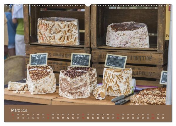 Produktbild: March&eacute; Provencal - M&auml;rkte der Provence (hochwertiger Premium Wandkalender 2026 DIN A2 quer), Kunstdruck in Hochglanz