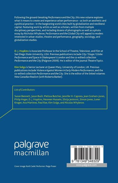 Produktbild: Performance and the Global City