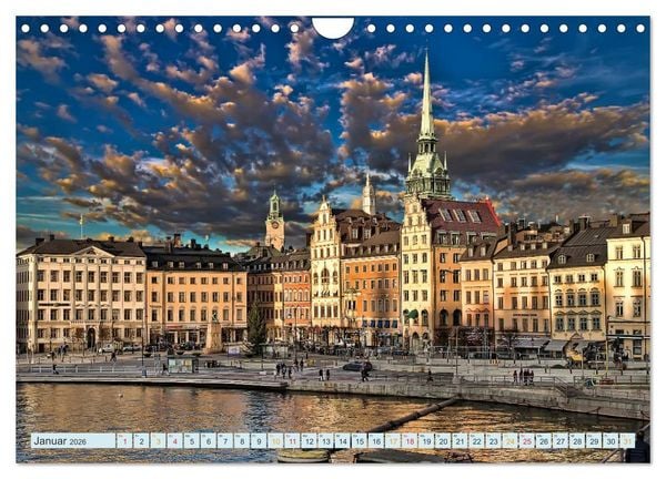 Produktbild: Stockholm - Venedig des Nordens (Wandkalender 2026 DIN A4 quer), CALVENDO Monatskalender