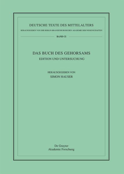 Produktbild: Das Buch des Gehorsams