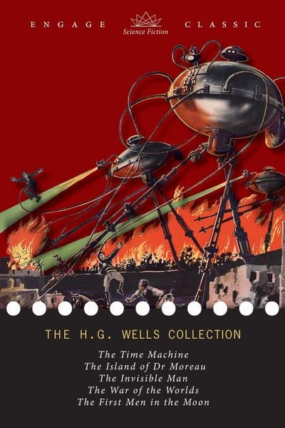 Produktbild: H. G. Wells Collection: 5 Novels (The Time Machine, The Island of Dr. Moreau, The Invisible Man, The War of the Worlds, and The First Men in the Moon)