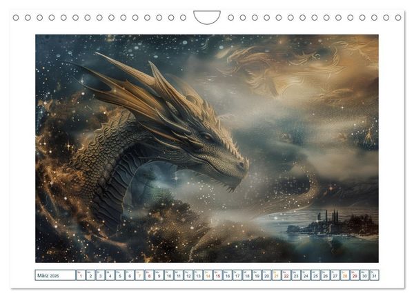 Produktbild: Drachenh&uuml;ter (Wandkalender 2026 DIN A4 quer), CALVENDO Monatskalender